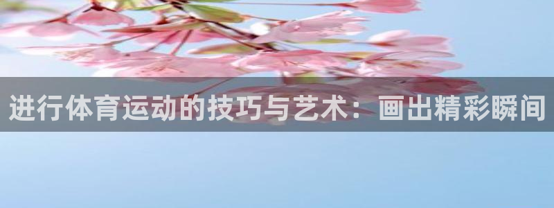 意昂2登录入口：进行体育运动的技巧与艺术：画出精彩瞬间